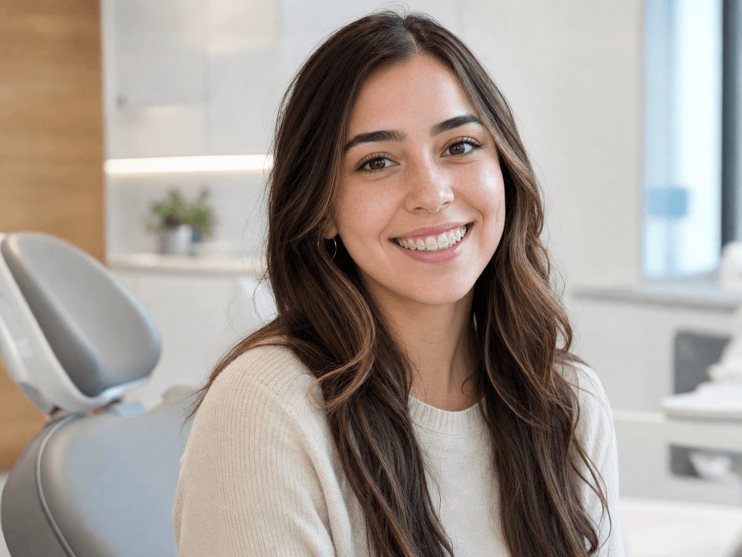 A straight, even smile of the kind orthodontic treatment with braces can help achieve